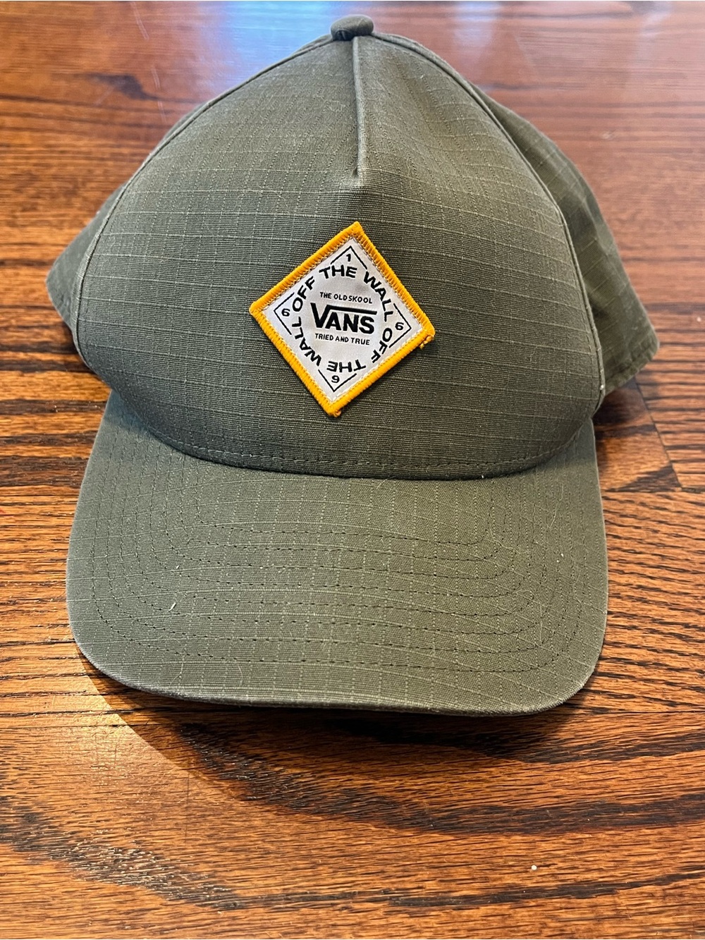 Vans Off The Wall Old Skool Ripstop Snapback Olive Green